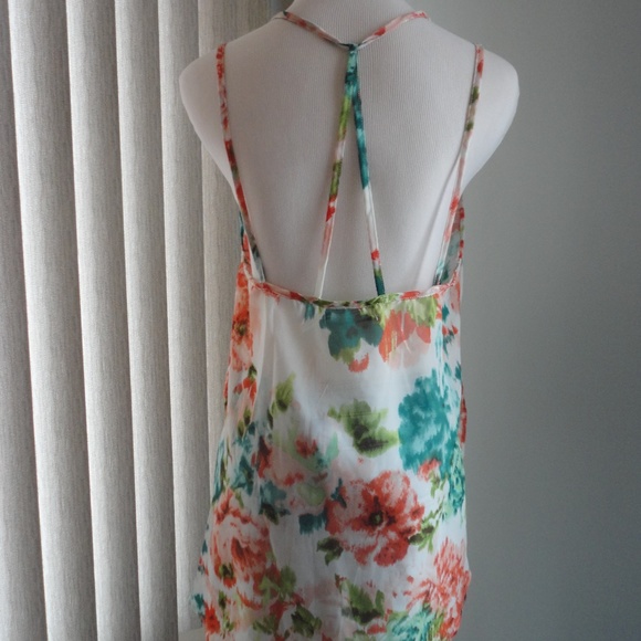 BLOUSE CAMISOLE Floral BODY CENTRAL Women's Medium - Picture 4 of 8